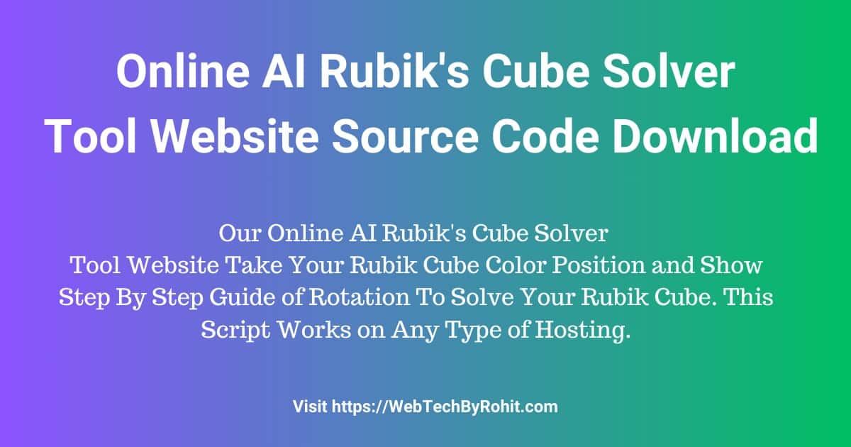 Rubik's Cube Solver