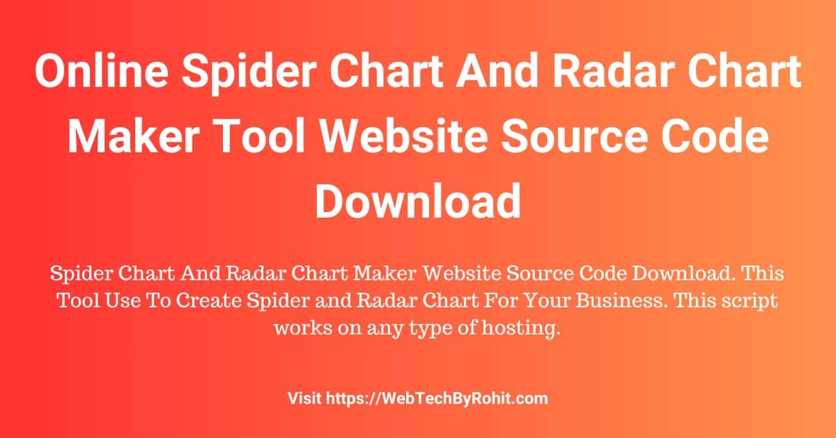 Spider Chart And Radar Chart Maker Tool