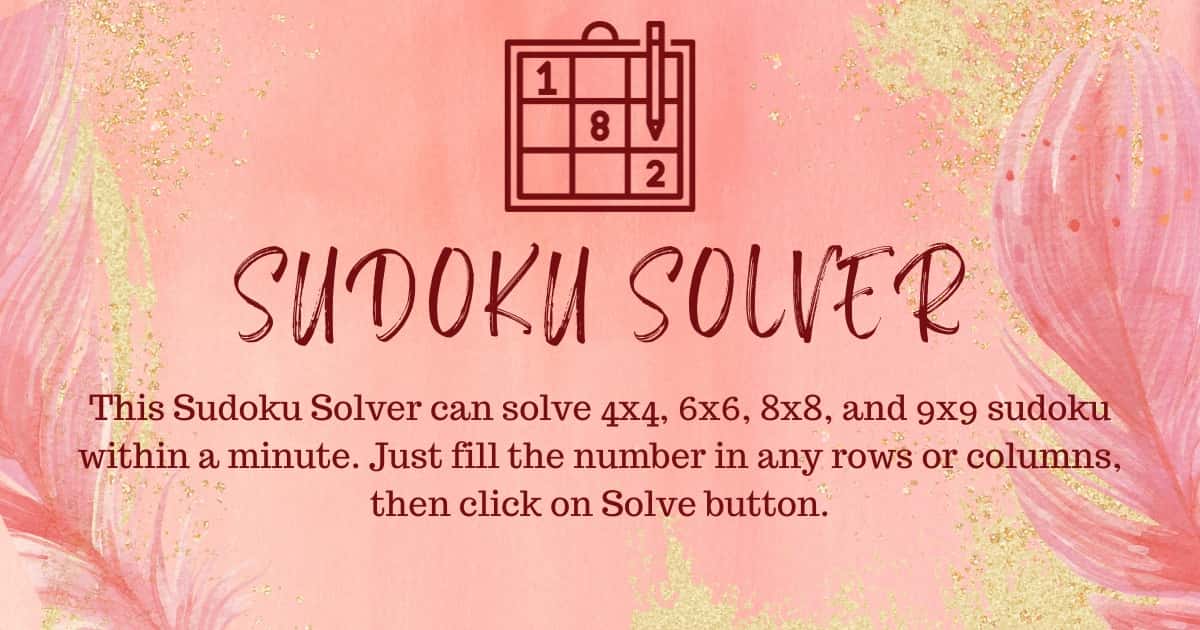 Sudoku Solver and Generator